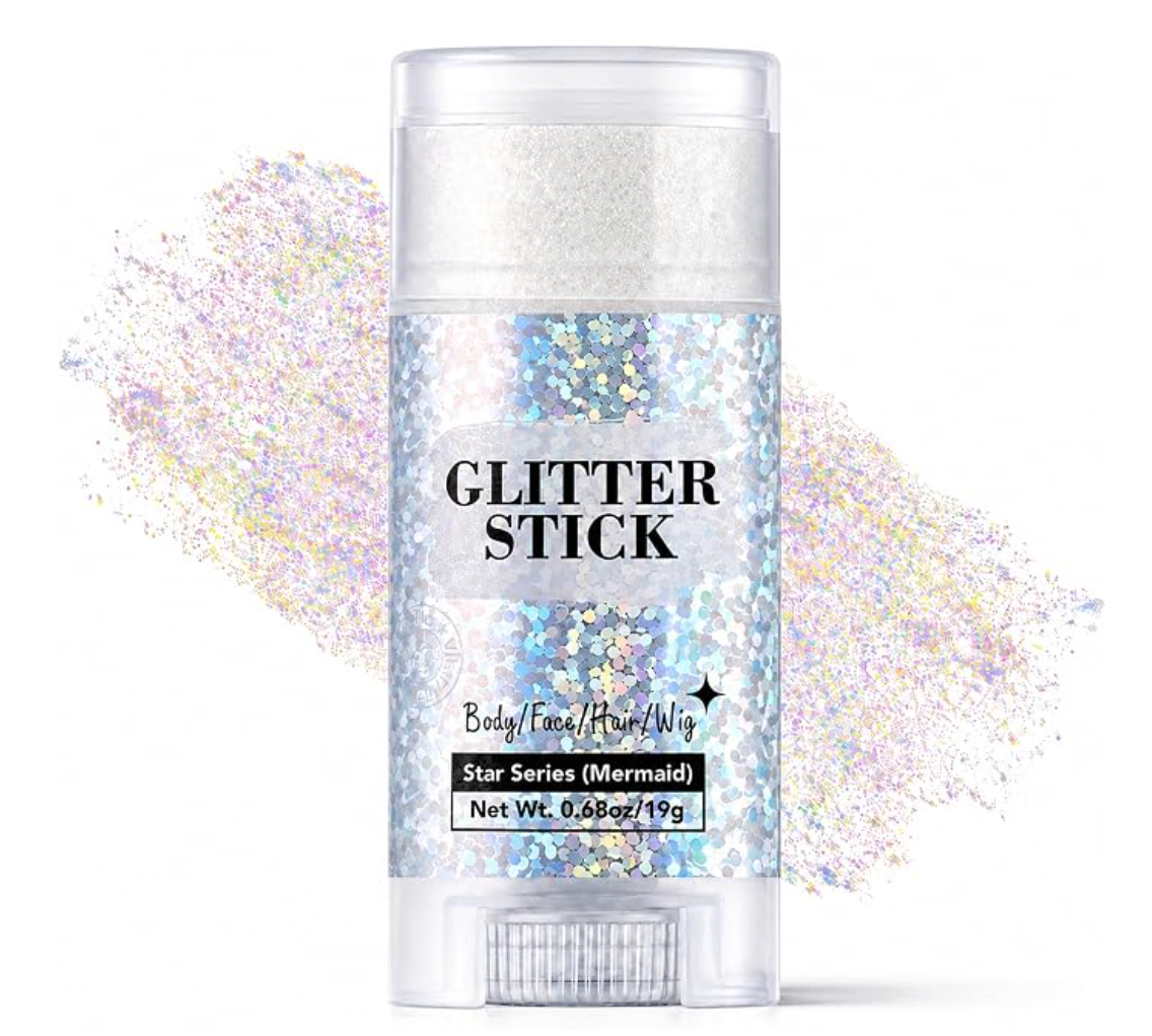 Iridescent body glitter stick