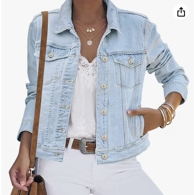 Luvamia classic stretch denim jacket