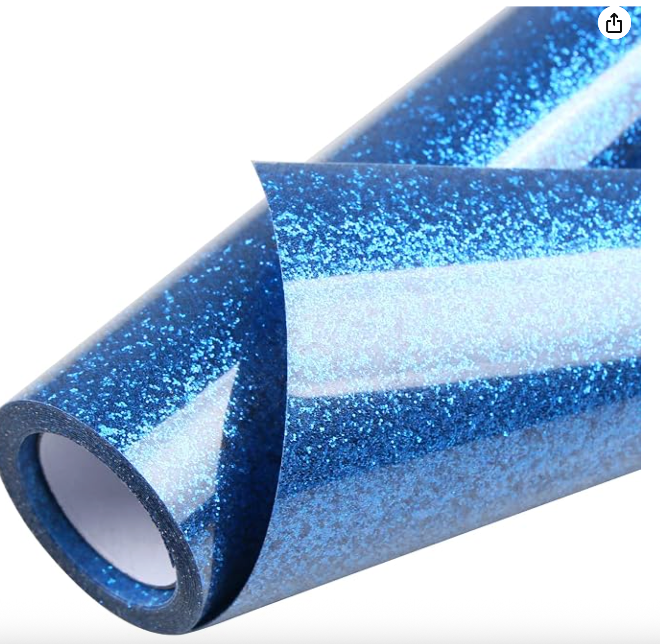 Blue glitter heat-transfer material